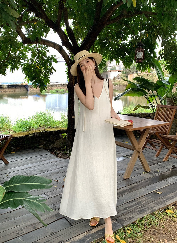 Emy Linen A-line Dress