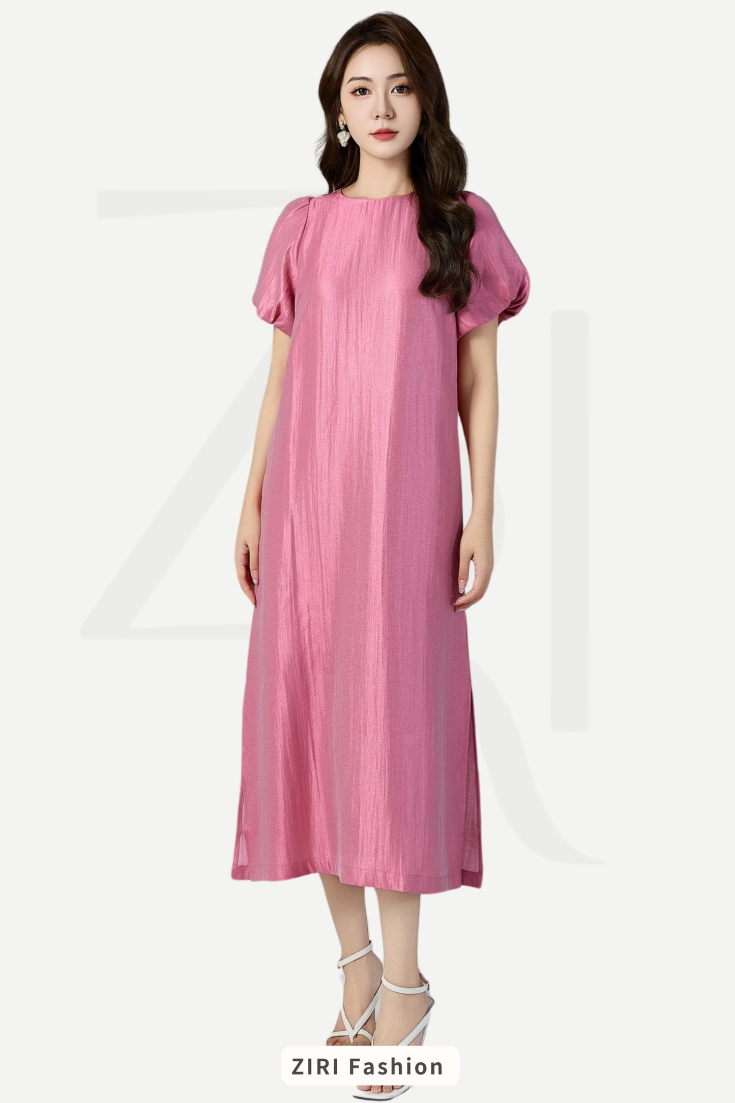 Ziri H-line Midaxi Dress