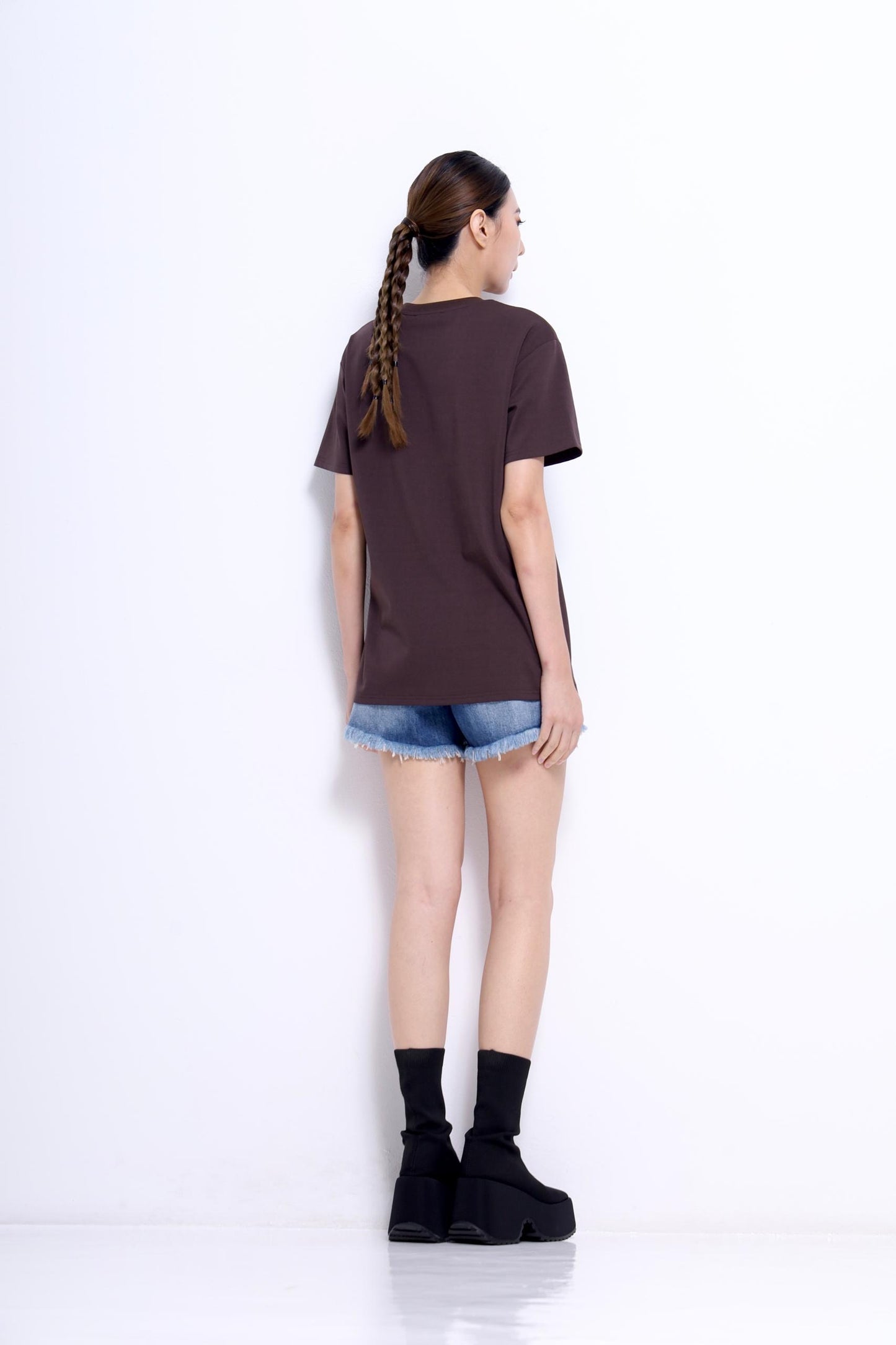 Puppy Embroidered Oversized Tee