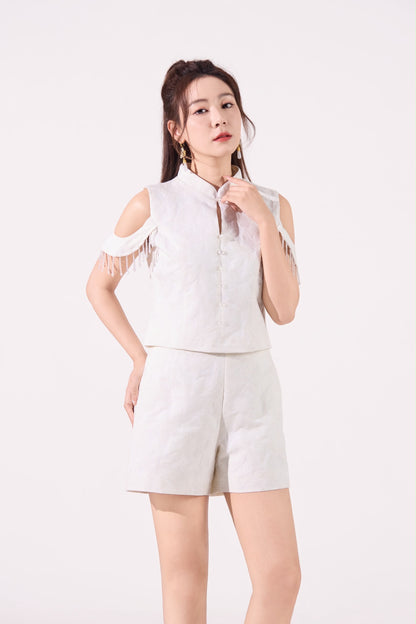 Lin Oriental Jacquard Shorts