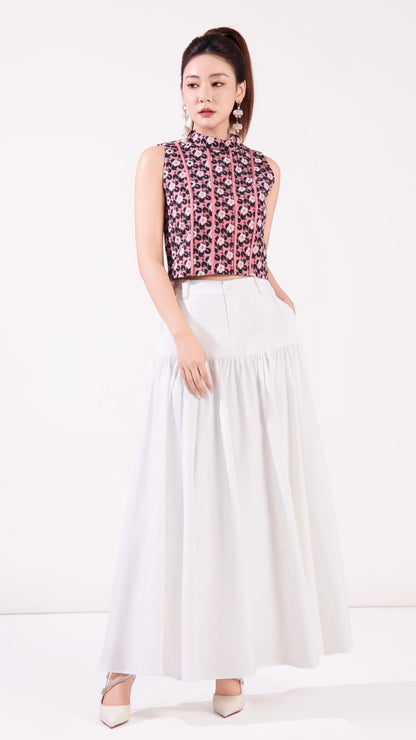 Hua Oriental Jacquard Top