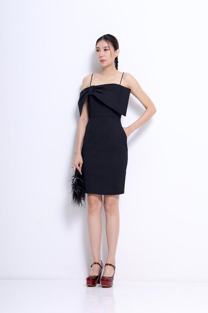 Deborah Big Bow Midi Dress