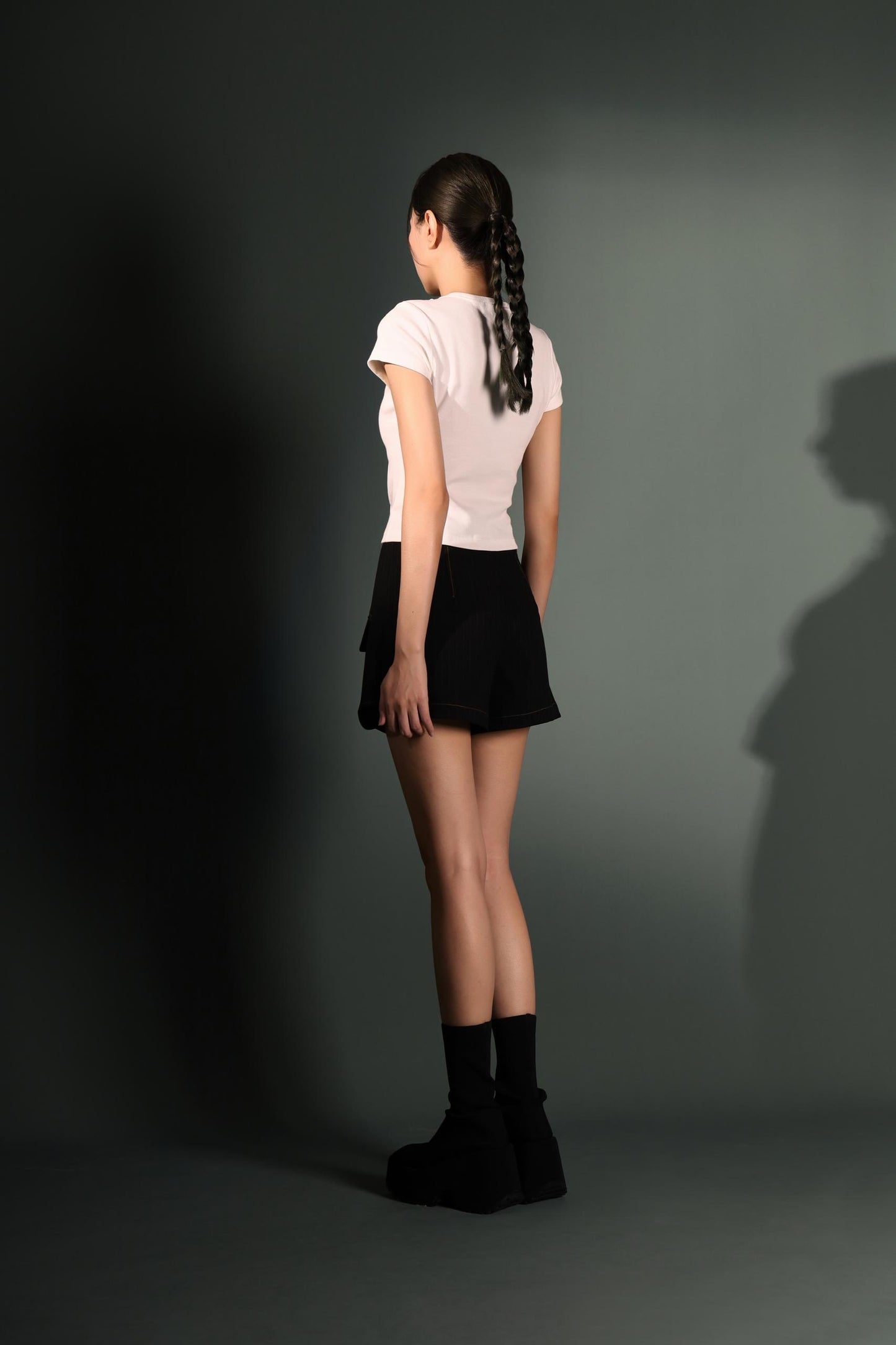 Ariel Sequins Ribbed Knit Tee