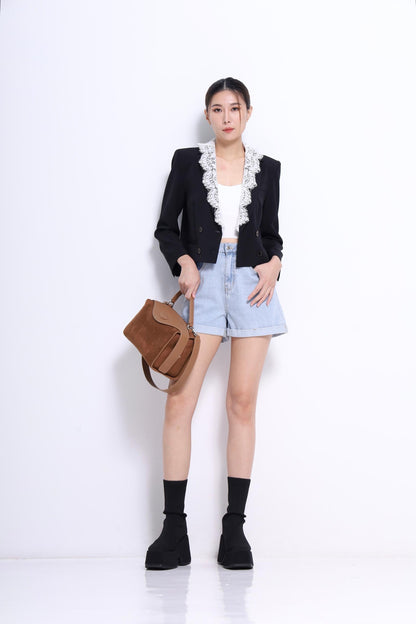 Kate Cropped Lace Jacket