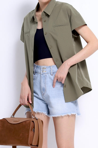 Riya Oversized Shirt with Pockets