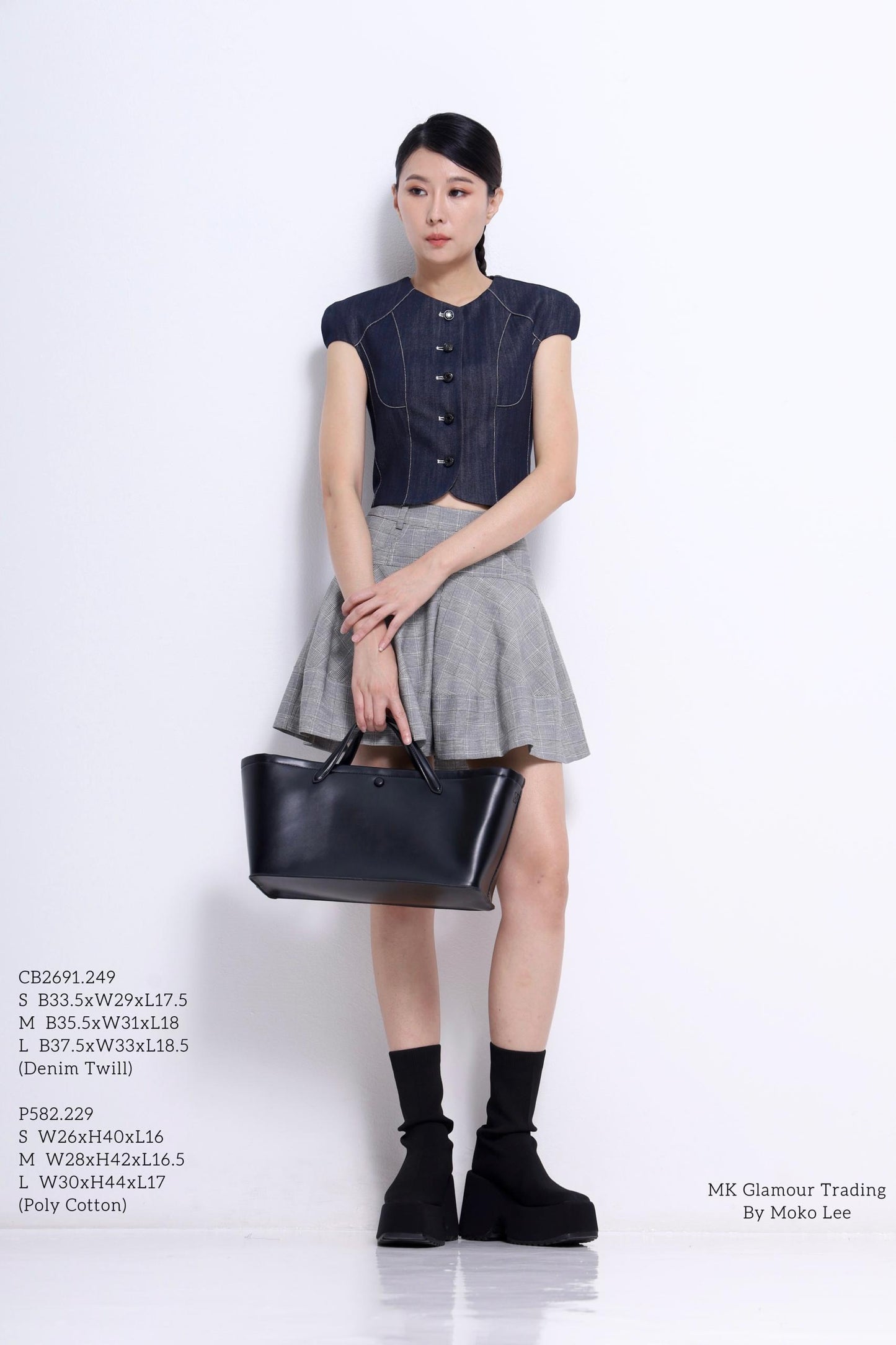 Gaby Denim Button Down Top