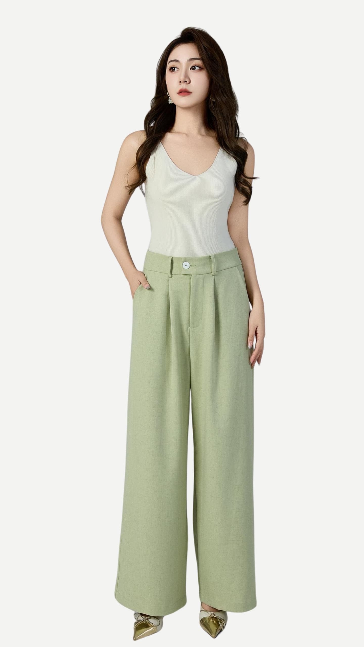 Ziri Linen Wide Legged Pants