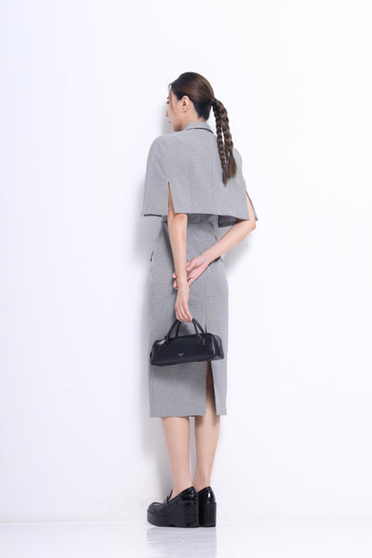 Miranda Cropped Cape Jacket