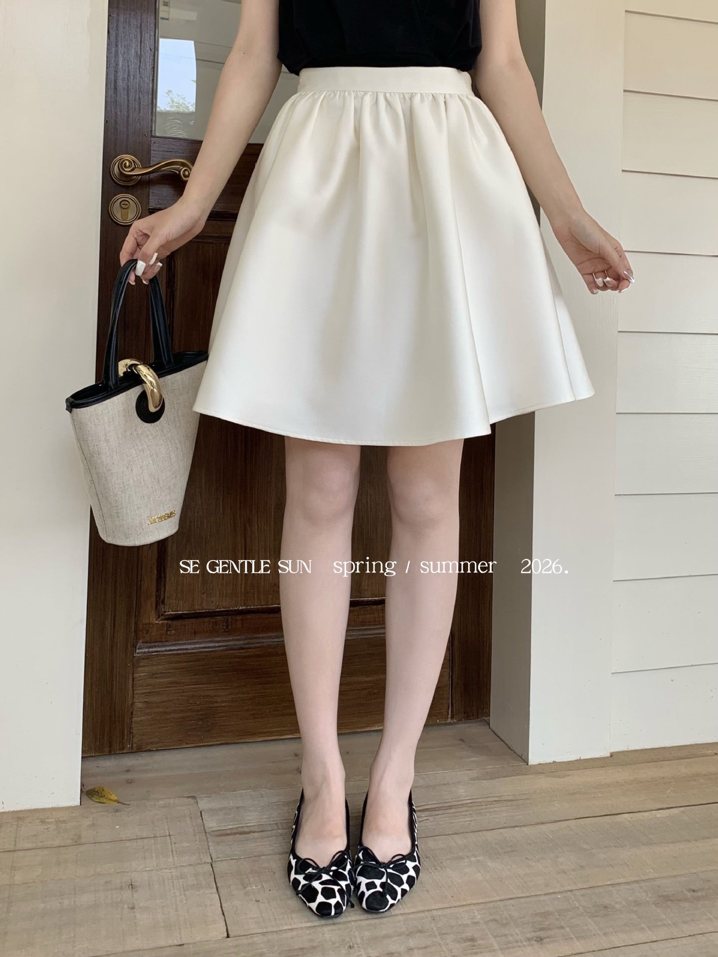 PREORDER - Yuri Satin A-line Midi Skirt