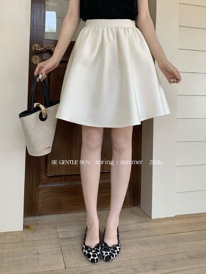 PREORDER - Yuri Satin A-line Midi Skirt