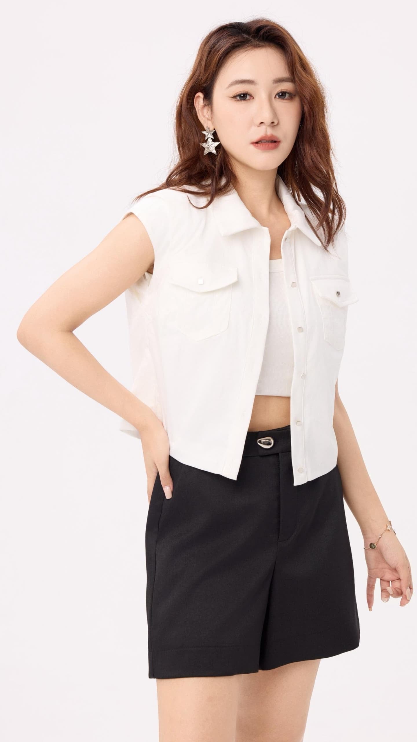 Ziri High Waist Tailored Shorts