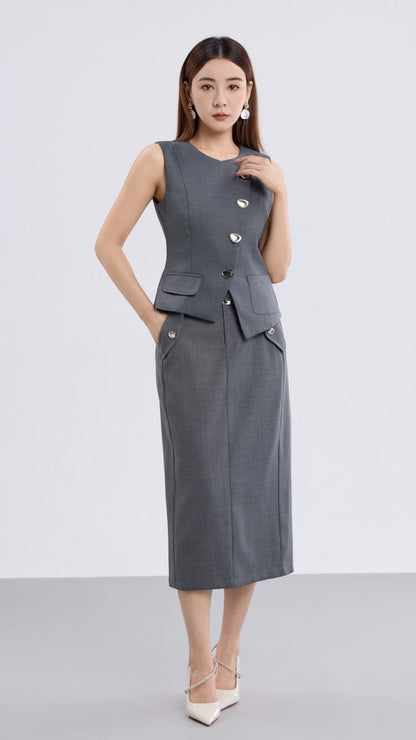 Aurelia Midi Pencil Skirt