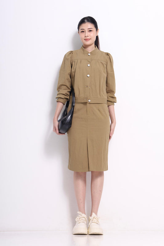 Danya Column Midi Skirt