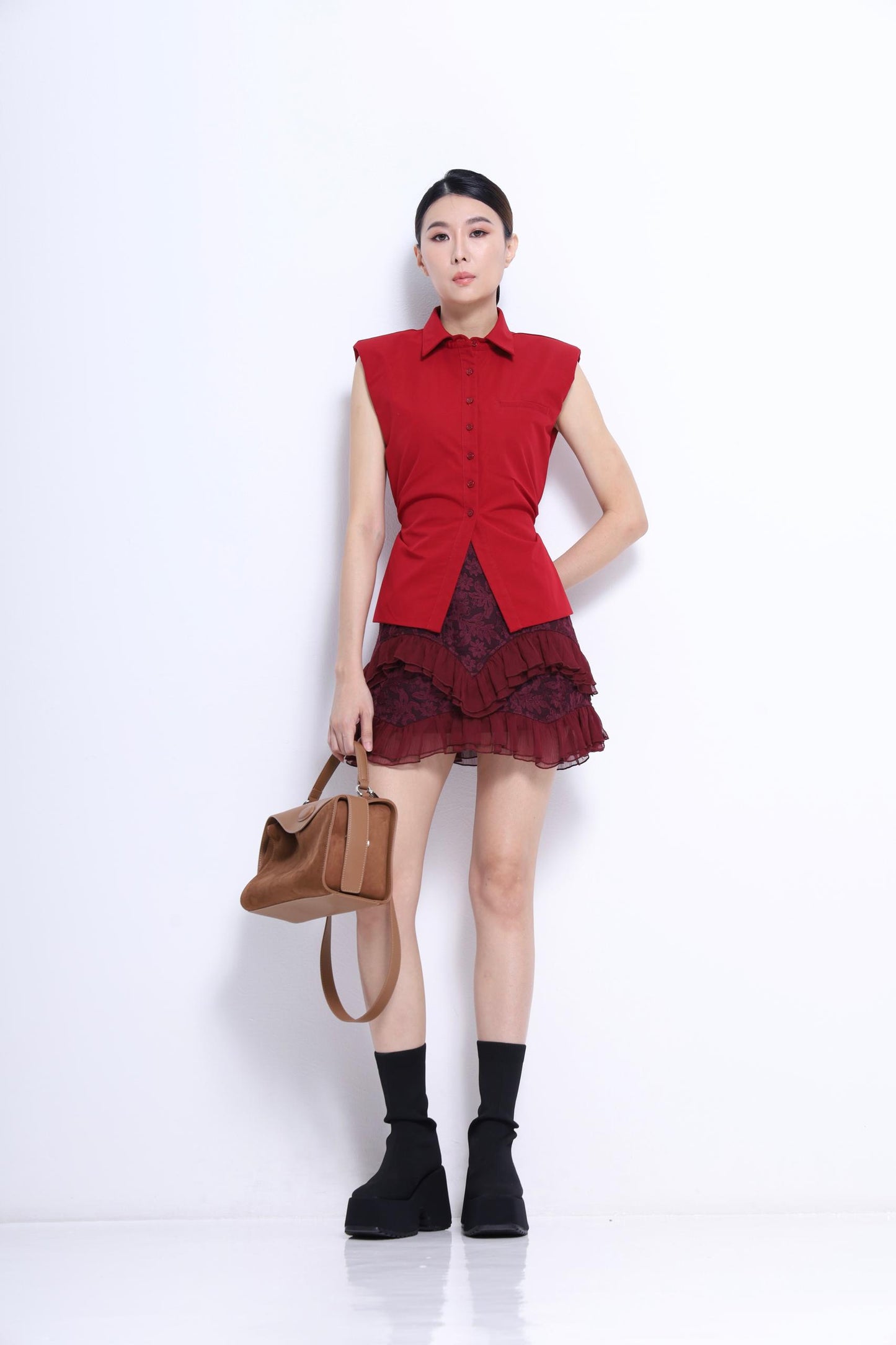 Gia Fitted Back Tie Shirt