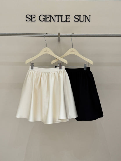 PREORDER - Yuri Satin A-line Midi Skirt