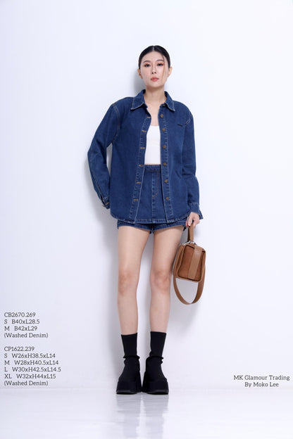 Mindy Oversized Denim Shirt