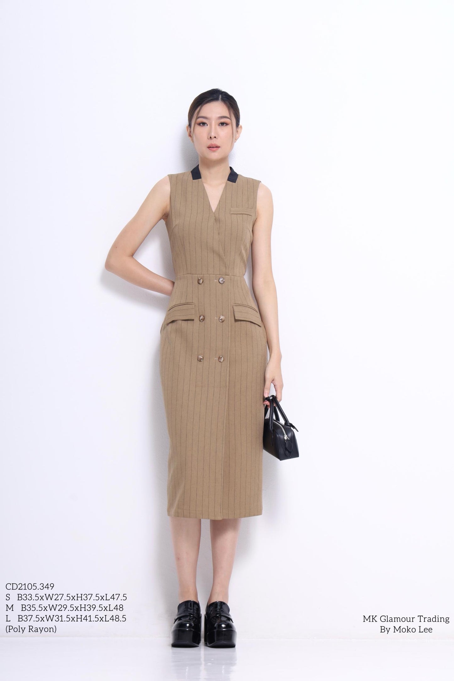 Miranda V-Neck Midi Dress