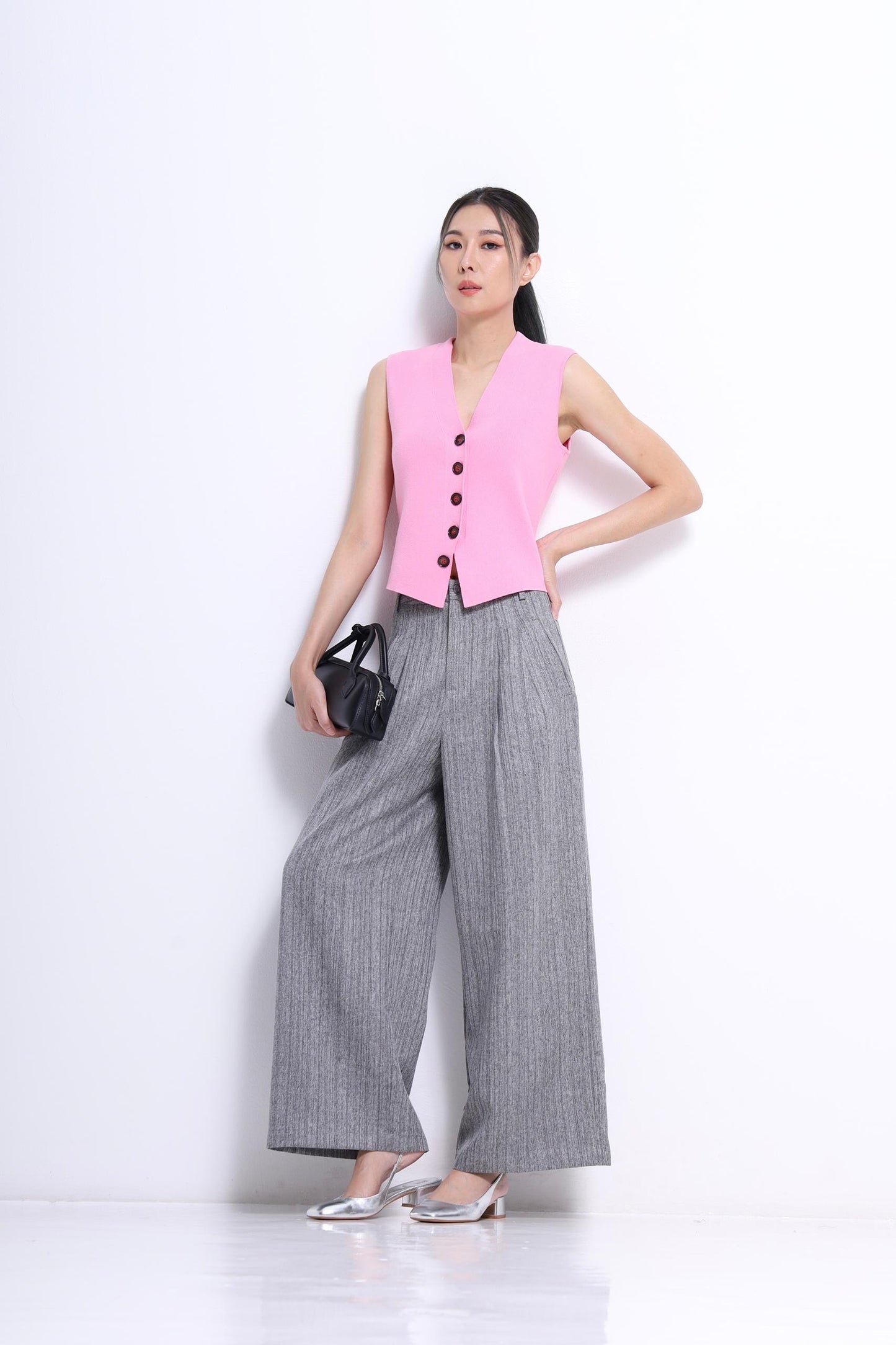 Claira V-Neck Knit Vest
