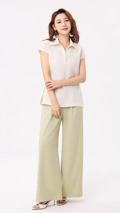 Ziri Linen Wide Legged Pants