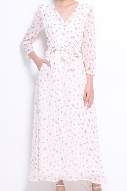 Lilian Chiffon Floral Dress