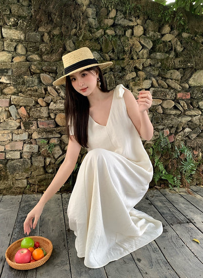 Emy Linen A-line Dress
