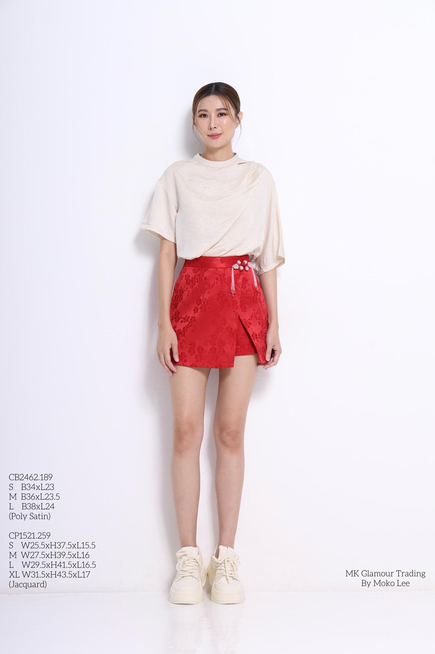 Nadya Asymmetrical Satin Top