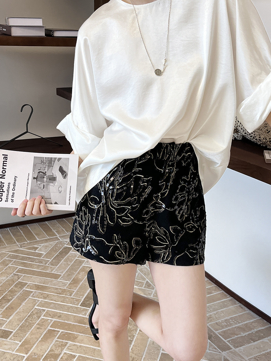 Hoo Oversized Satin Top