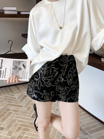 Hoo Oversized Satin Top