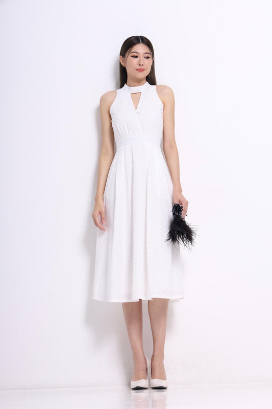 Aiko Cutout Embroidered Dress