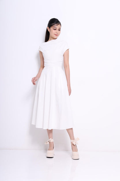 Sia Asymmetrical Drape Dress