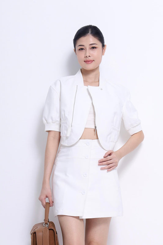 Dana Asymmetrical Bomber Jacet