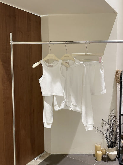 Teresa Embossed Knit Hoodie Setwear