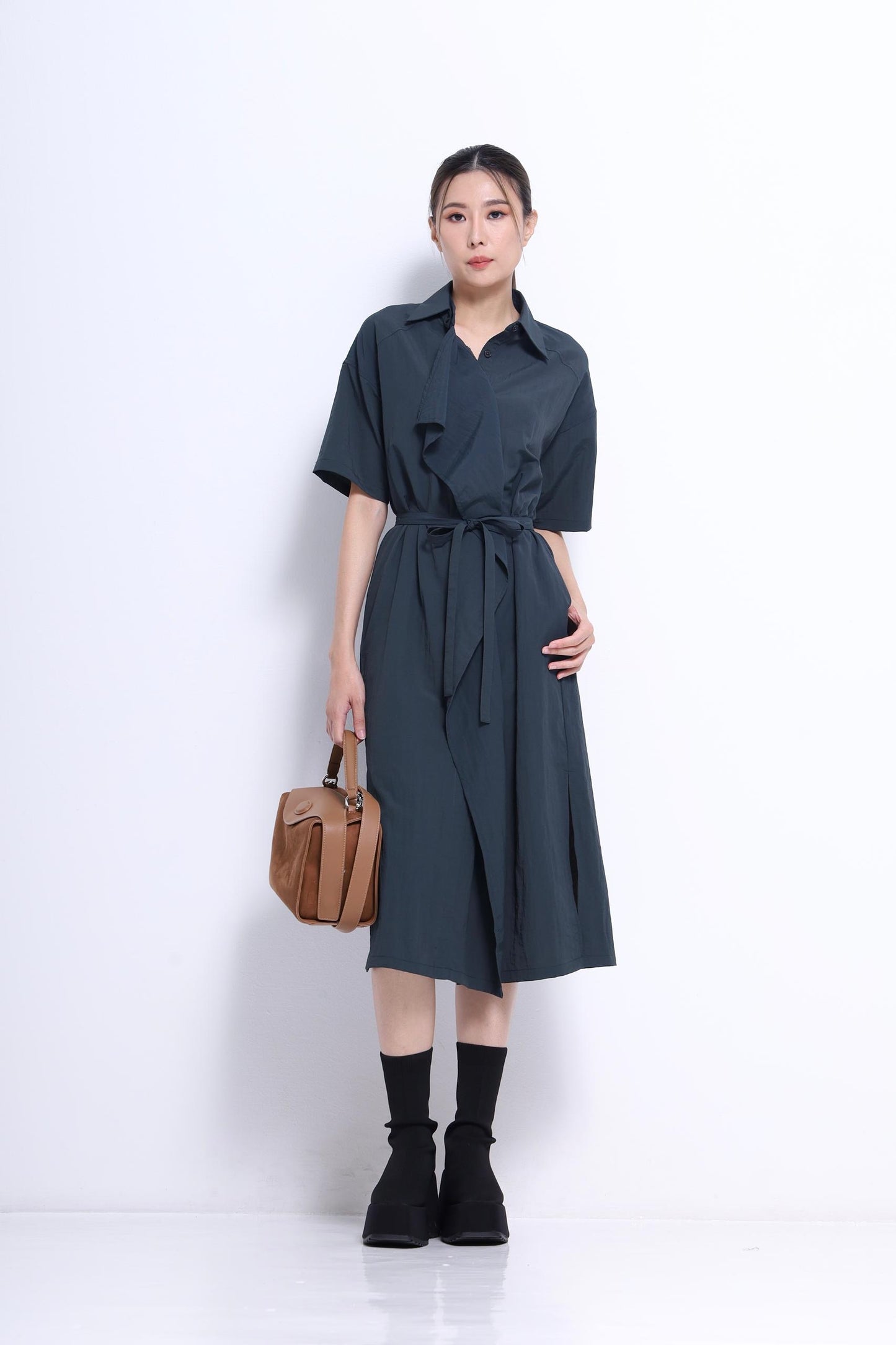 Jaime Oversized Trench Shirt Dress