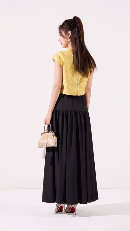 Lei Oriental V-Neck Qipao Top