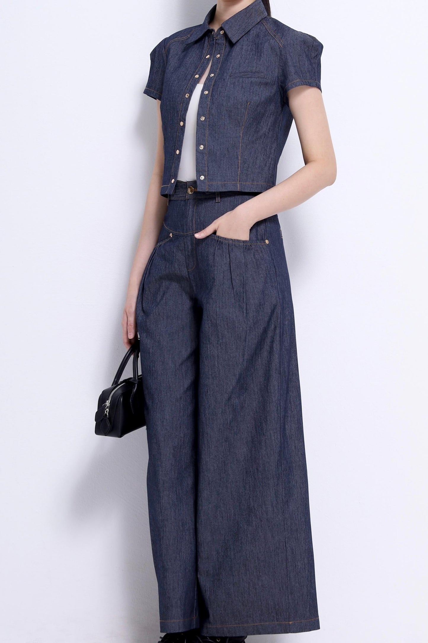 Celeste Linen Button Down Top