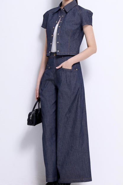 Celeste Linen Button Down Top