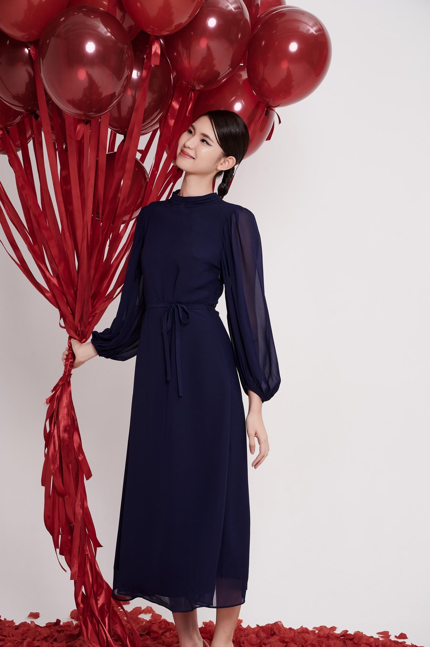 Eloise Open Back Chiffon Dress