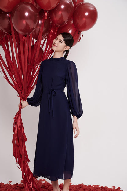 Eloise Open Back Chiffon Dress