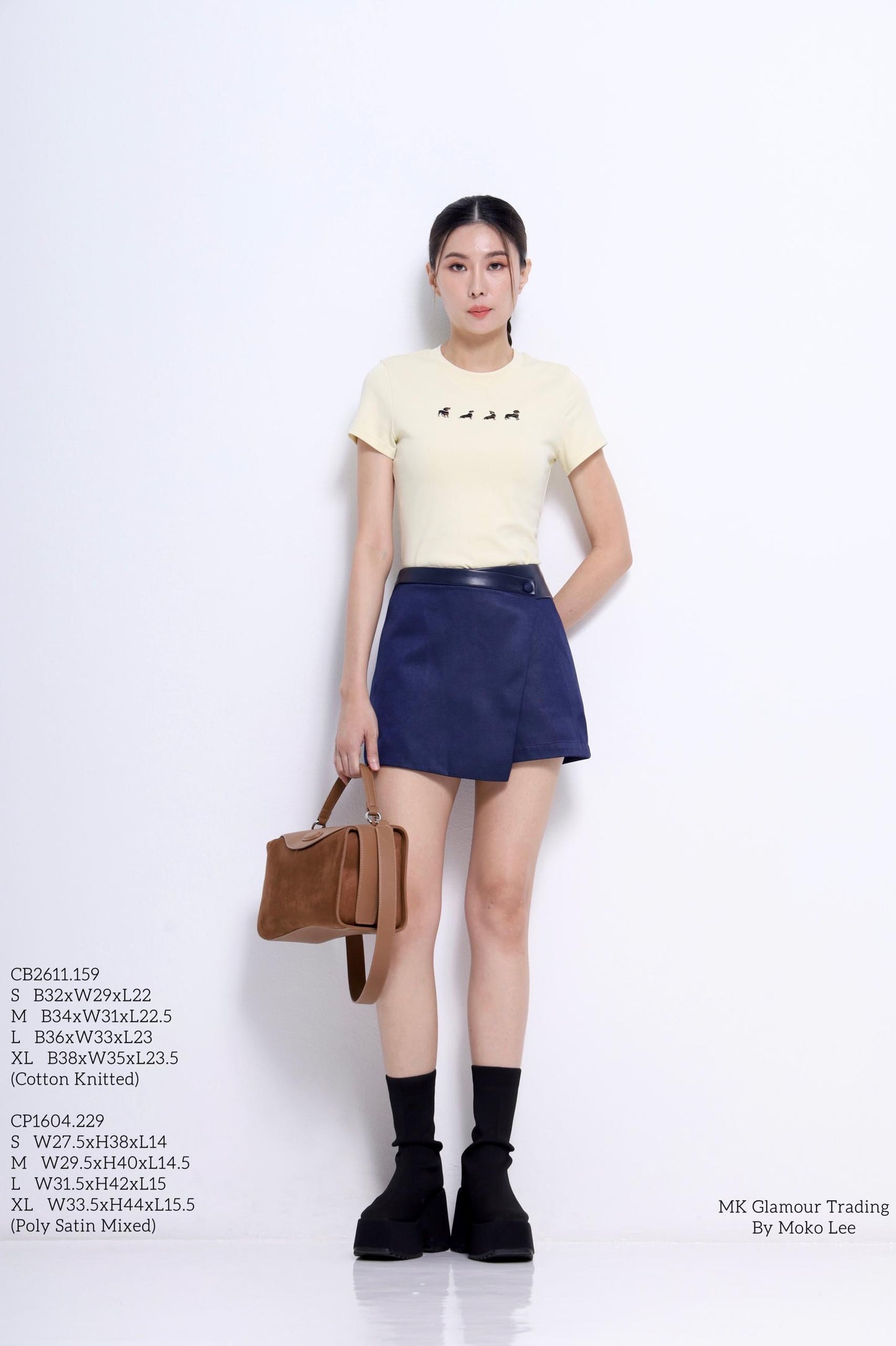 Dachshund Embroidered Fitted Tee