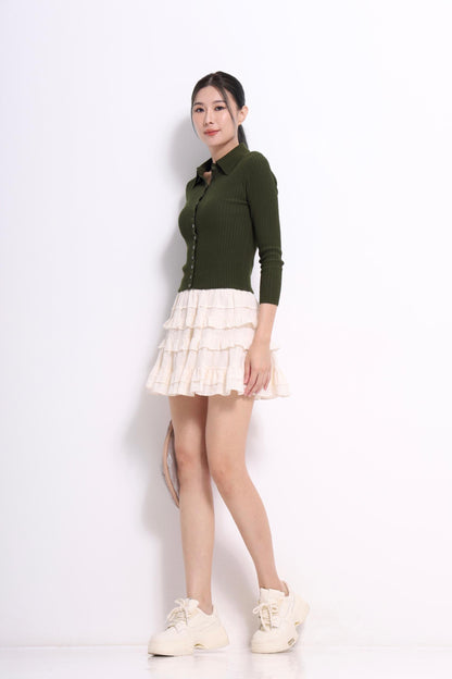 Jess Button Down Knit Top