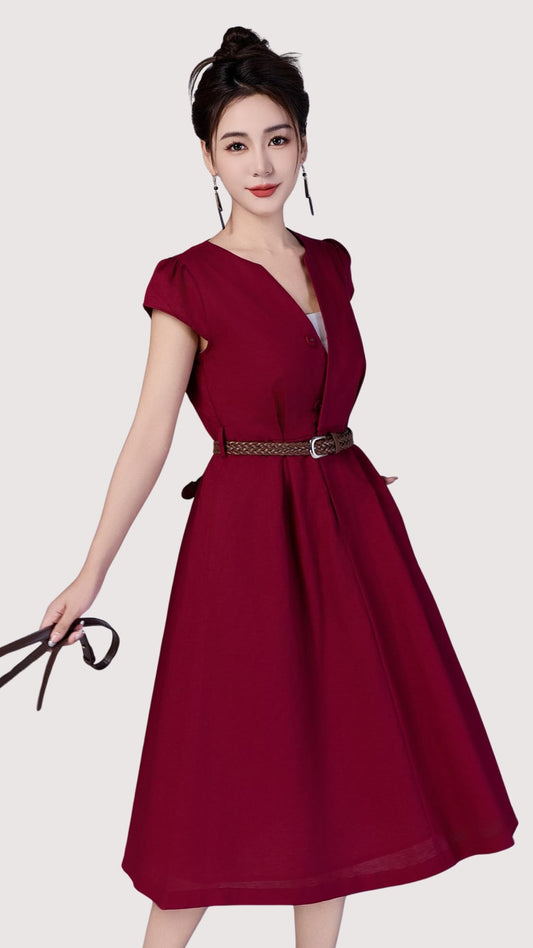 Ziri V-Neck Aline Dress