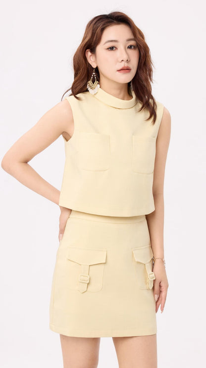 Ziri Duo Pocket Mini Skirt