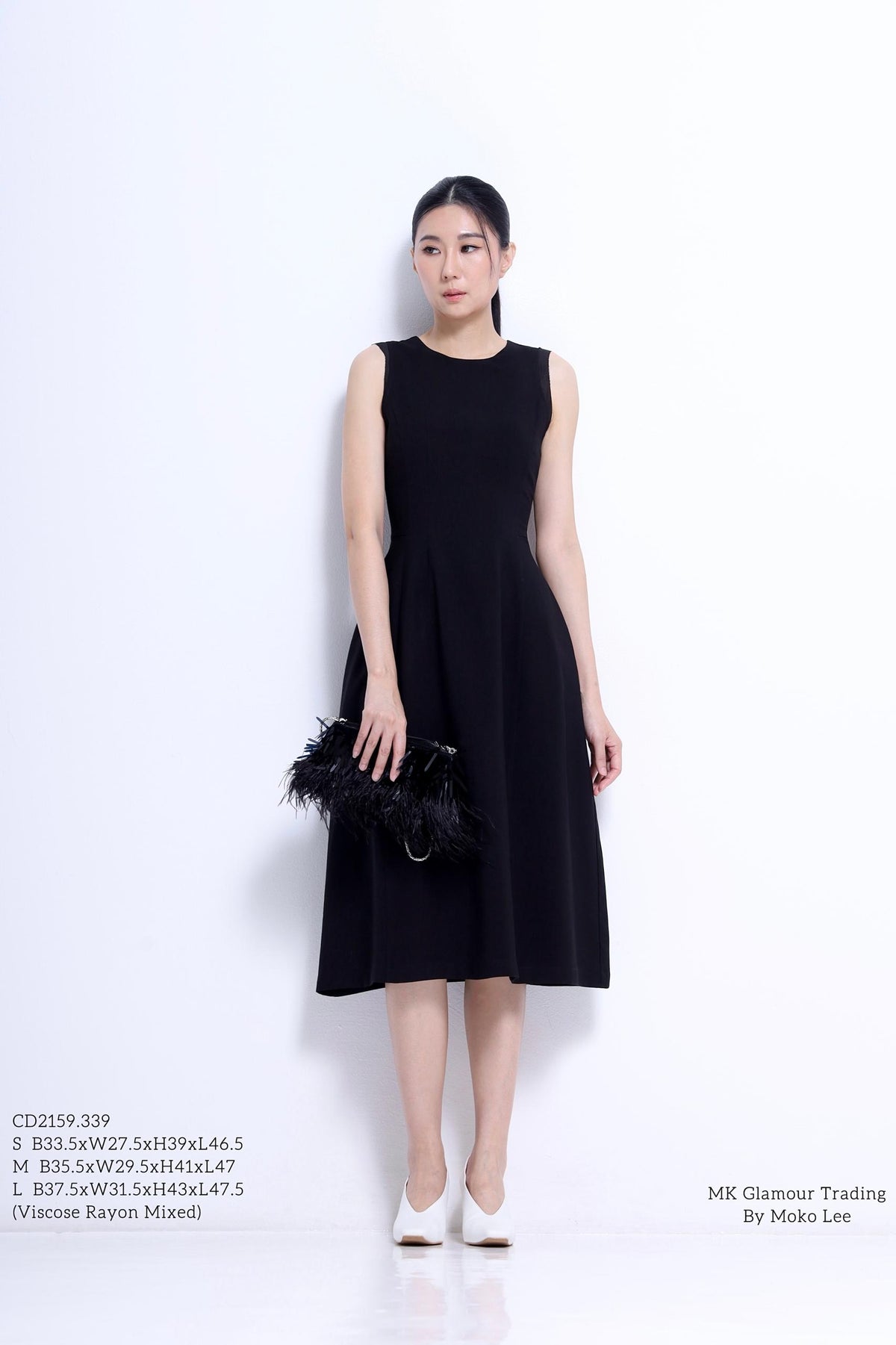 Elena Tailored A-line Midi Dress