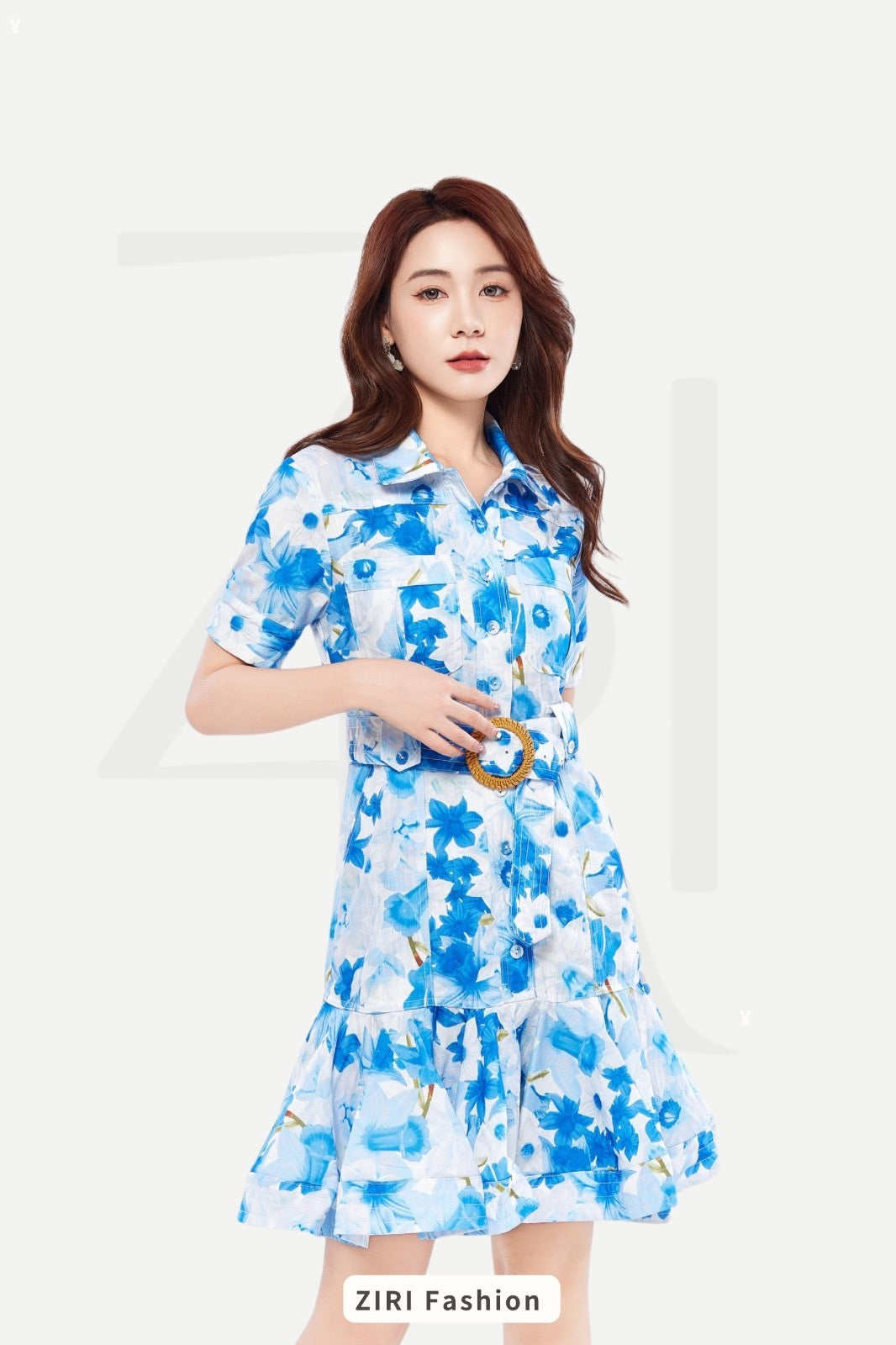 Monet A-line Floral Dress