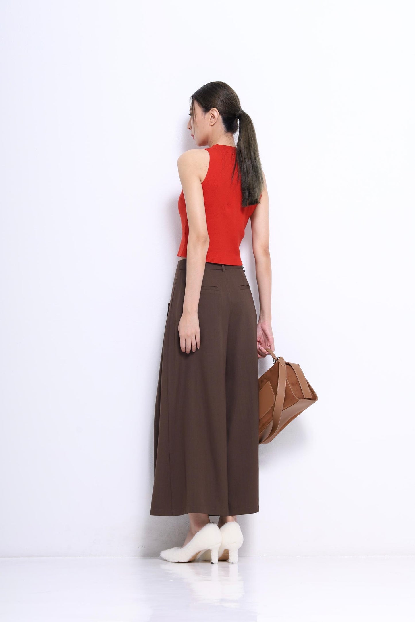 Camille Rose Ribbed Knit Top