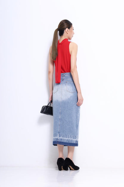 Marie Neck Tie Chiffon Blouse