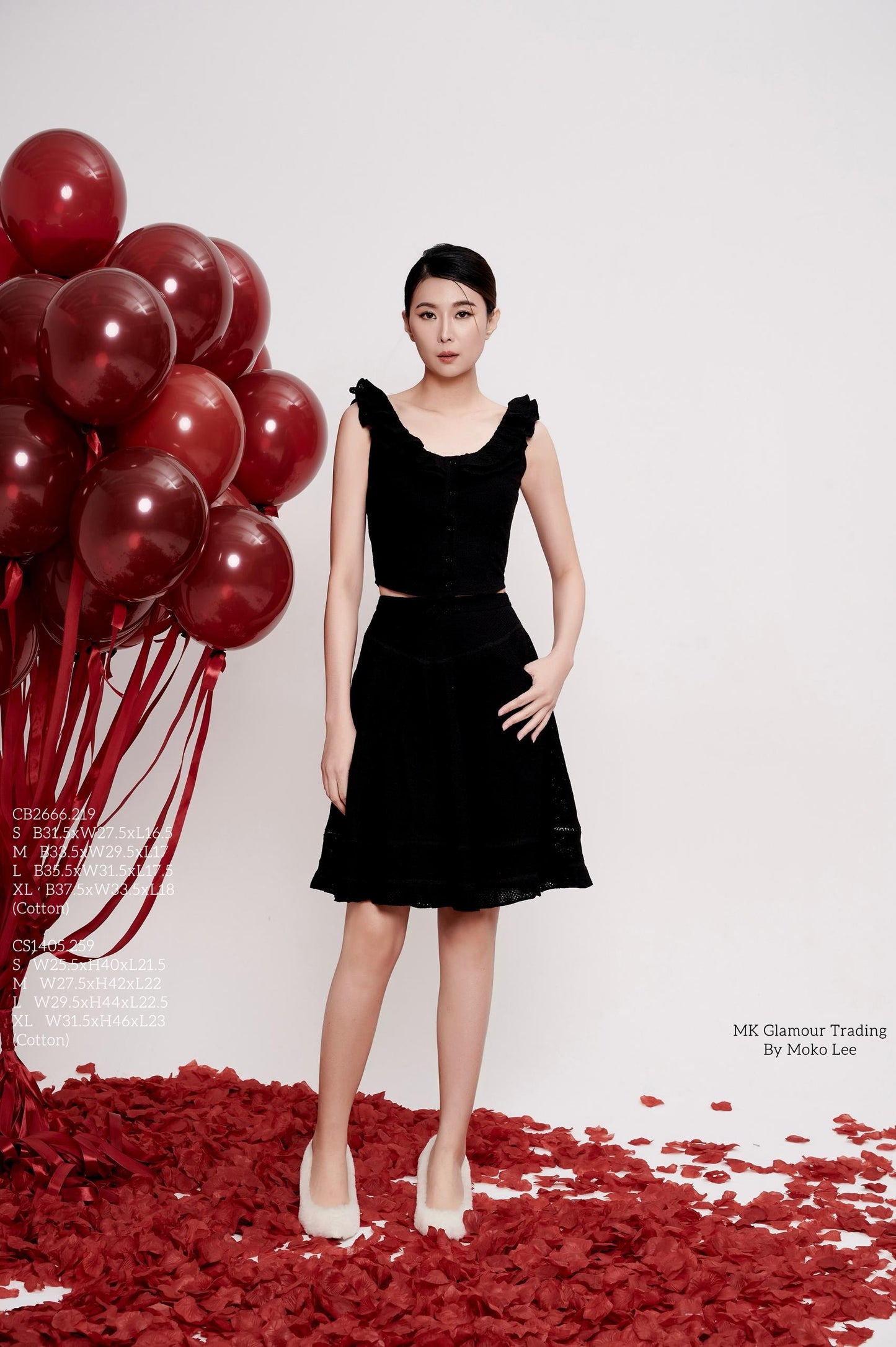 Olivia Ruffle Hem Midi Skirt