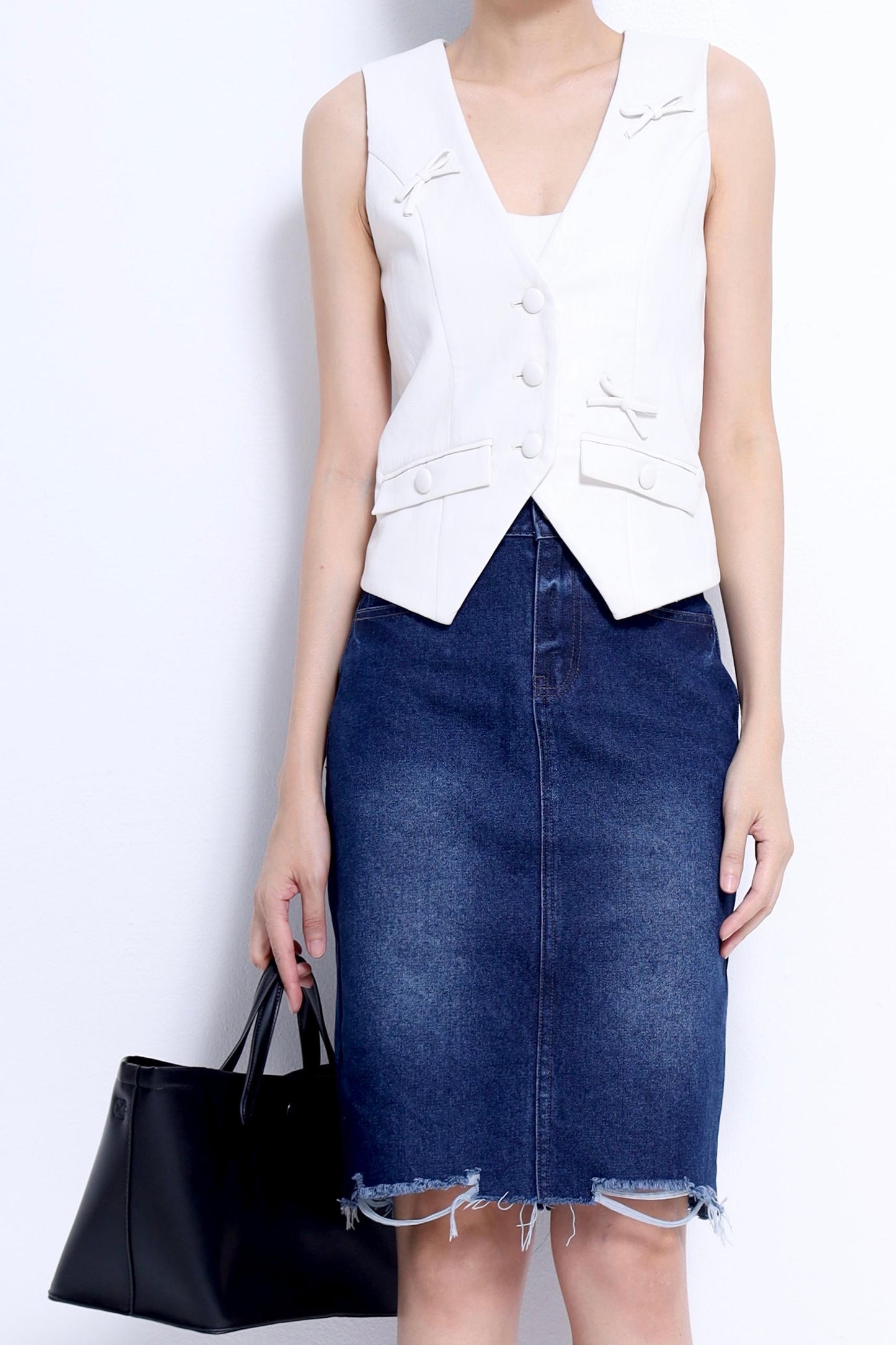 Olivia Faux Leather Vest