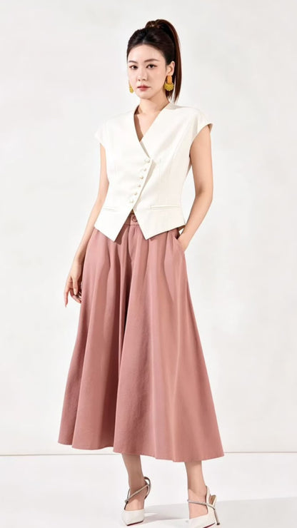 Ziri Asymmetrical Tailored Vest