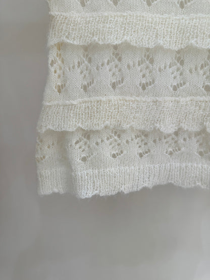 Luna Hollow Lace Knit Top